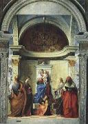 Gentile Bellini Zakaria St. altar painting oil painting on canvas